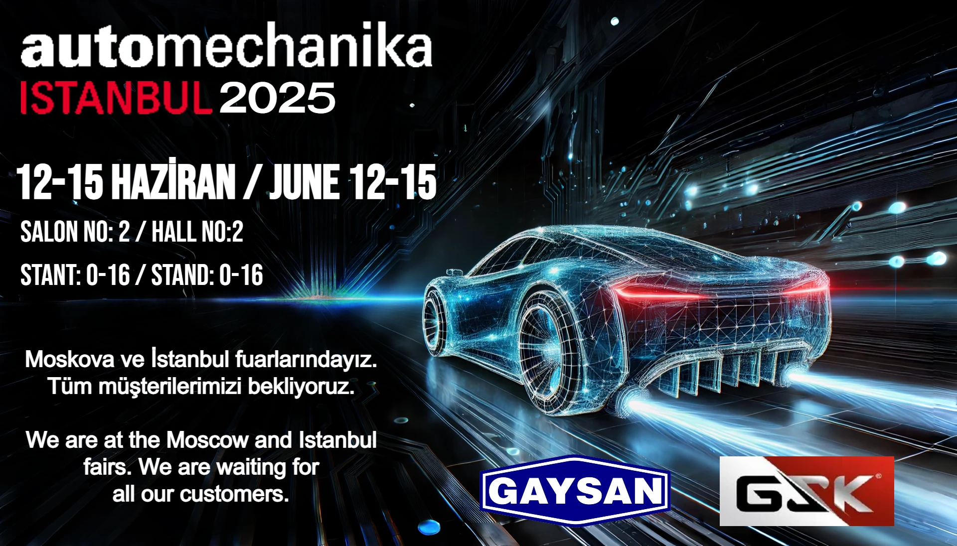 Automechanika İstanbul Fuarı'nda Sizlerle Buluştuk.